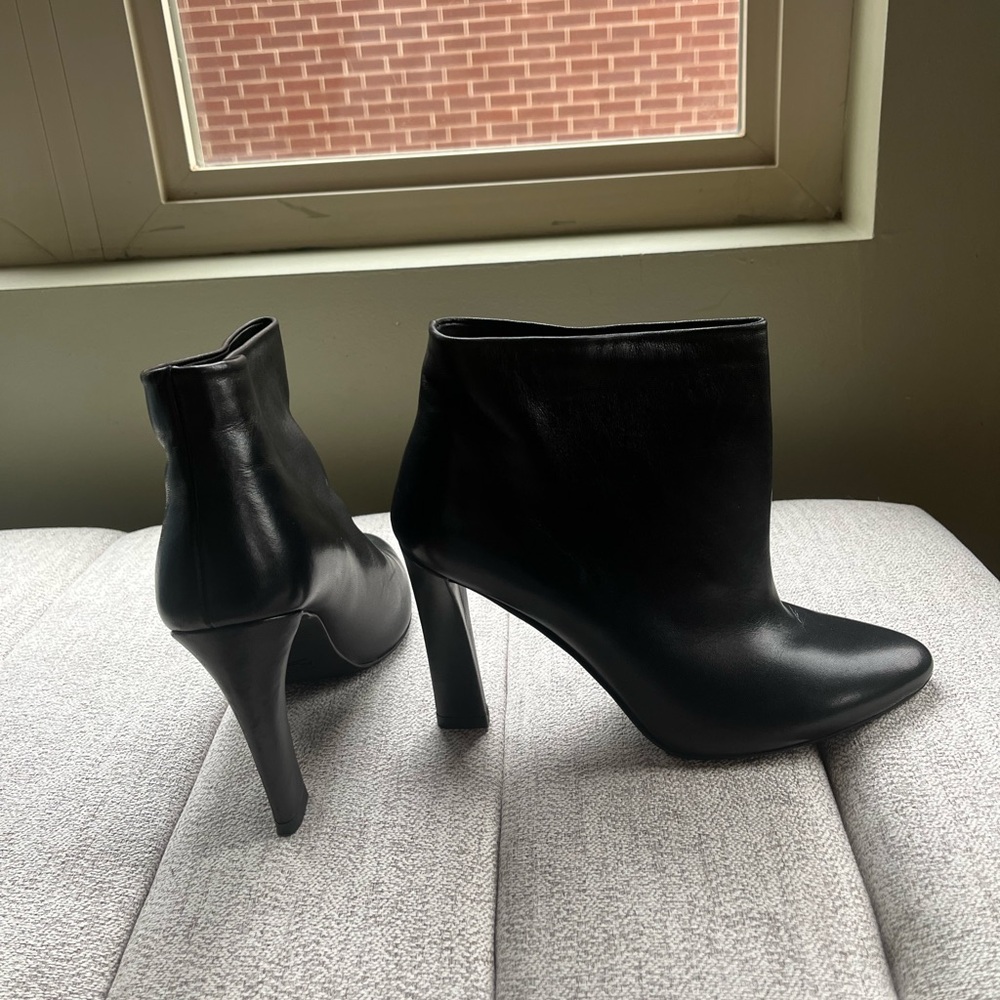 Stuart Weitzman leather booties.